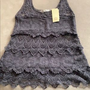 Solitaire lace top